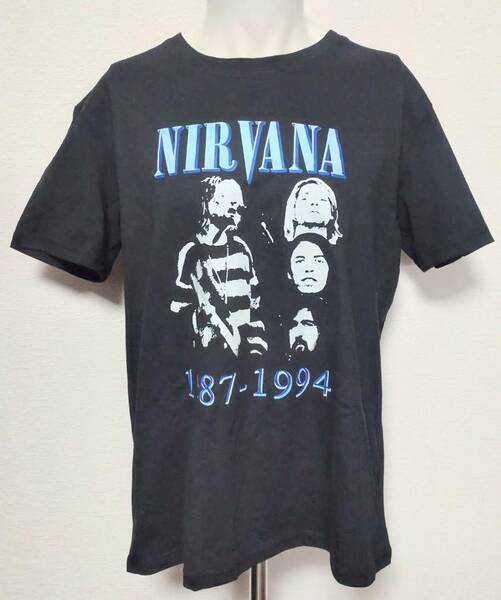 送料無料　【Lサイズ】ニルヴァーナ Nirvana　Tシャツ　半袖　ロックバンド　1994　カート・コバーン　ファンスマ