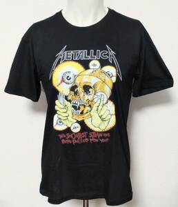 送料無料　【XXXLサイズ】メタリカ　Metallica　Tシャツ　目玉　半袖　ロックバンド　メタル　ファンスマ