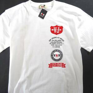 ★送料無料!VAN JAC ヴァンヂャケット 永遠の丸VAN 縦四連プリント アイビーTシャツ M ホワイト★の画像7