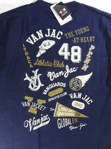 ★送料無料!VAN JAC ヴァンヂャケット IVY BOYが春～夏に映える! フルモチーフプリント/カレッヂTシャツ M NAVY★_画像3