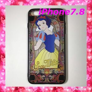 #iPhone7.8（7.8plusあり）白雪姫 ディズニー ステンドガラス風
