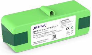 Nastima ルンバ バッテリー交換 ルンバ掃除ロボット 500 600 700 800 シリーズ対応 14.8v 5000mA