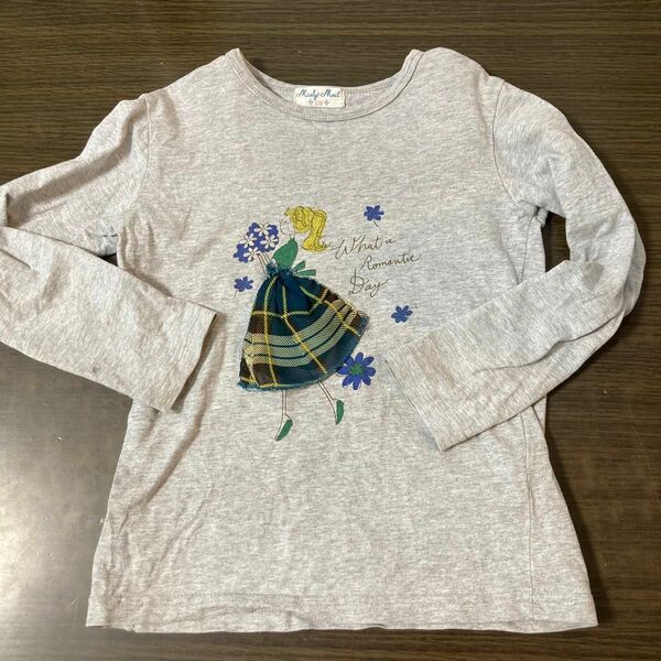 長袖 長袖Tシャツ 女の子　グレー