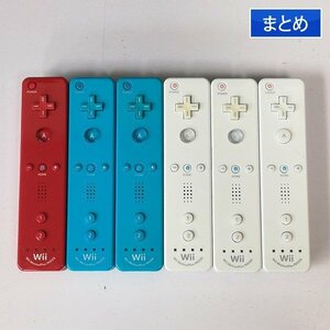 gV388a [動作未確認] ニンテンドー Wii リモコンプラス 白 赤 水色 計6点 / Nintendo Wii | ゲーム X