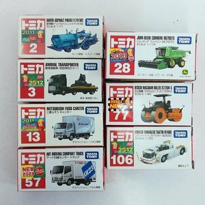 mJ523a [ summarize ] Tomica new car seal . many machine Asphalt finisher F1741WZ John Deere combine 9670STS other | minicar F