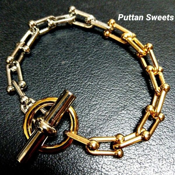【Puttan Sweets】ハードウェアリンクH&Hブレスレット428