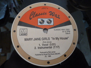 Mary Jane Girls / In My House 名曲 DISCO 12EP Mary Jane Girls / Candyman - Rick James / Superfreak 収録　試聴