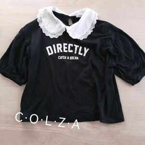 コルザ　COLZA トップス　半袖　半袖Tシャツ　黒　Mサイズ