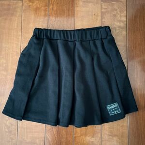 女の子 スカート スカッツ ショートパンツ 黒 ブラック 150