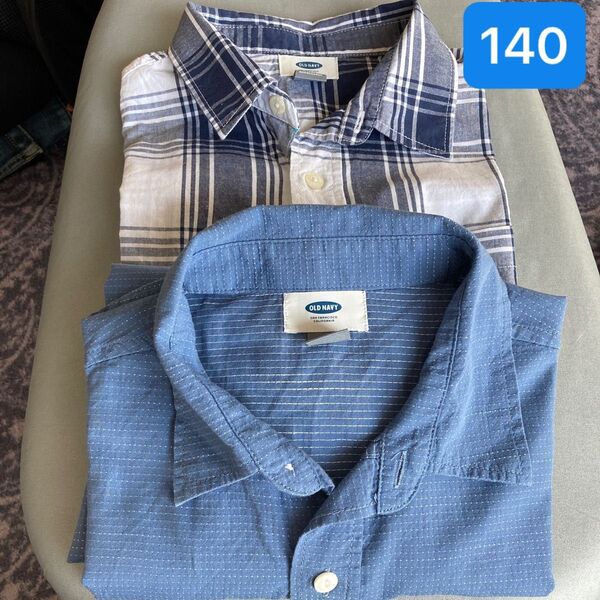 【OLD NAVY】子供半袖シャツ 2枚組 140サイズまとめて