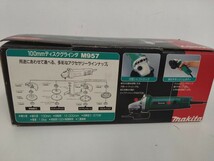 makita マキタ 100㎜ ディスクグラインダ レンチ 100㎜ オフセット砥石付 電動工具（A4）_画像9