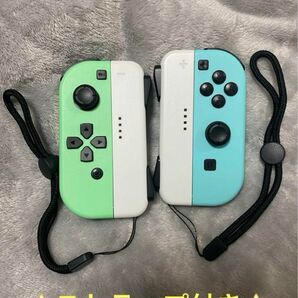 Nintendo ジョイコン Switch Joy-Con ニンテンドースイッチ 任天堂 ブルー R ストラップ ネオンレッド