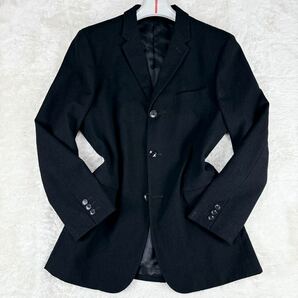 1円 美品 XL.LL~L ケンゾー KENZO HOMME テーラードジャケットブレザー3B総裏ウール100%ライカ期日本製メンズ3ブラック の画像2