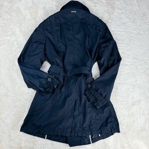 1円 美品 XXL.3L~XL アルマーニコレッツォーニ ARMANI COLLEZIONI 撥水加工トレンチコートレインコートベルト一体型ポケッタブルメンズ52の画像4