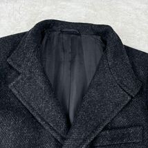 1円 美品 L~M ヒューゴボス HUGO BOSS SINTRA スタンドカラーコート チェスターコート ロングメンズグレー_画像2