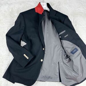 1 иен превосходный товар XL.LL~L Burberry London BURBERRY LONDON tailored jacket блейзер кашемир . золотой кнопка общий обратная сторона шланг Logo 2B мужской AB5 черный 