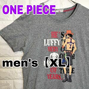 B820【ONE PIECE】半袖Tシャツ 【メンズXL】グレー