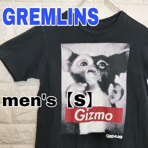 B815【GREMLINS】半袖Tシャツ【メンズS】ブラック