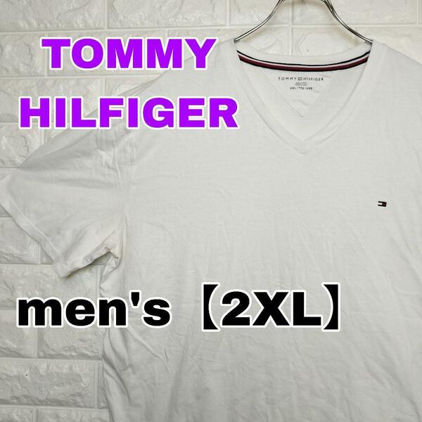 B793【TOMMY HILFIGER】半袖Tシャツ【メンズ2XL】