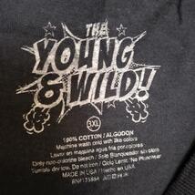 B771【THE YOUNG &WILD】半袖Tシャツ【メンズ3XL】ブラック_画像8