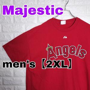B749【Majestic】半袖Tシャツ Angels 29 【メンズ2XL】