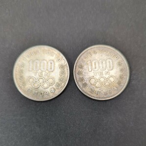 【額面スタート】東京オリンピック 記念硬貨 千円銀貨 4枚セットの画像3