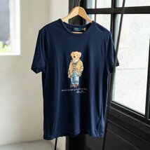 国内正規品　ラルフローレン BEAR　ワッペン Tシャツ　M　POLO Ralph Lauren Men's CUSTOM　SLIM　 FIT 綿100_画像1