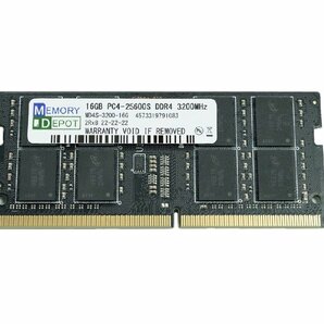 SODIMM 16GB PC4-25600 DDR4-3200 260pin SO-DIMM PCメモリー 5年保証 相性保証付 番号付メール便発送の画像1