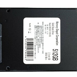 512GB SSD 2.5インチ SATA3 TLCメモリーセル採用 アルミ合金筐体 内蔵SSD 3年保証 番号付メール便発送の画像2