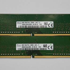 動作保証★メモリー PC4-21300 DDR4-2666 16GB(8GBx2)SKhynix エラー無★029の画像1