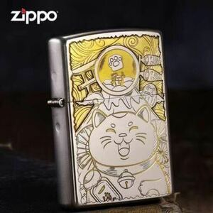 限定品　招き猫　ZIPPO ジッポー オイルライター 重量感 真鍮 未使用