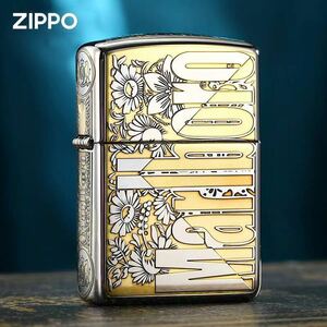 希少品 マルボロライター 立体感を備えた ZIPPO ジッポー Marlboro オイルライター 重量感 真鍮 シルバー 未使用