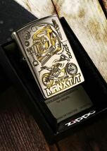 希少品　ZIPPO ジッポー オイルライター バイク　重量感 真鍮 未使用_画像7