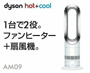 【美品】2020年製 羽根のない扇風機 Dyson ダイソン Hot+Cool ホットクール AM09 ホワイト/ニッケル