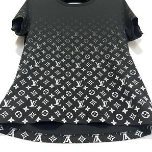 大人気 国内正規 LOUIS VUITTON ルイヴィトン モノグラムグラディエント Tシャツ カットソー ノワール ブラック×ホワ イト 黒×白 の画像5