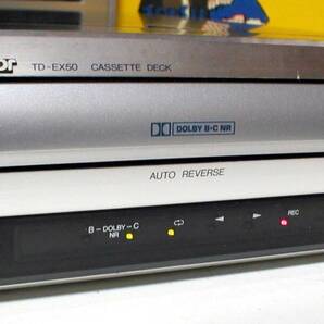 Victor TD-EX50 Dolby-B/C HX-PRO AutoReverse Cassette Tape Deck 動作良好！ ビクター 小型 オートリバース カセット テープ デッキの画像6