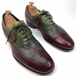 BOTTBGA VENETA Bottega Veneta Кожаная Обувь Wingtip 40 26 см Мужская обувь Обувь