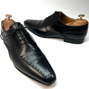 ALEJANDRO アレハンドロ　ビジネスシューズ　オパンケ　革靴　レザー　7 25.5cm メンズ　靴　シューズ　ブラック　黒