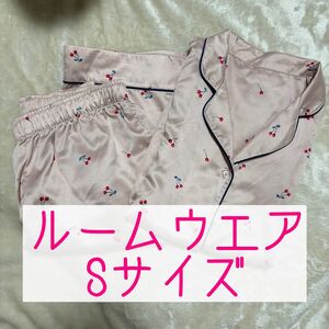 ★週末セール★ GU ルームウエア パジャマ Sサイズ さくらんぼ ピンク