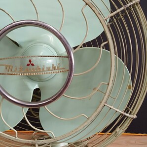 MITSUBISHI 扇風機 卓上扇風機 型番不明 回転動作確認済み（風量調整不可） 昭和レトロ アンティークの画像5