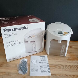 2018年製 Panasonic パナソニック マイコン沸騰ジャーポット NC-HU224-W（ホワイト） 電気ポット 未使用保管品