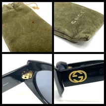 4T2★GUCCI/グッチ★ GGロゴ GG2196/S 807 56□16 145 インターロッキングG サングラス メガネ 眼鏡 ブラック系_画像7