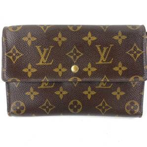 4E3★LOUIS VUITTON/ルイ・ヴィトン★ モノグラム【ポシェット パスポール】M60135 三つ折り財布 長財布 ブラウン系の画像2