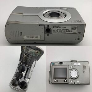 EPSON デジタルカメラ L-300 シルバーボディー f=5.6-16.8㎜ F2.8-4.9 エプソン 3MEGA PIXELS [k8209-C16]の画像6