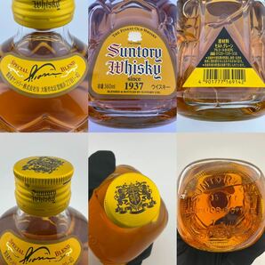 古酒 ミニボトル5本セット SUNTORY WHISKY サントリー 360ml ニッカ ウイスキー famous grouse Ballantines GOLD SEAL 未開栓(k5807-y242)の画像2