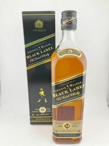 古酒 未開栓 Johnnie Walker BLACK LABEL Old Scotch Whisky 12年 ウイスキー ブラックラベル 700ml アルコール分40%(k5738-y222)