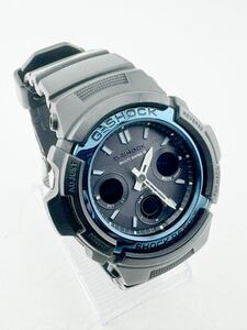 CASIO カシオ G-SHOCK ジーショック メンズ アナデジ 腕時計 電波ソーラー ウォッチ AWG-M100A-1A 稼働品【k3332】