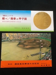 阪神電車　選抜高校野球大会記念乗車券　2種類　昭和55年～