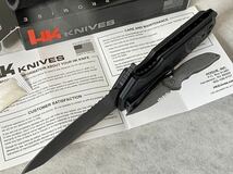 未使用　HK knife HOGUE knife ホーグ　フリッパー　ナイフ　H&K フォルダー　G10 グラスブレイカー　田村装備開発_画像5