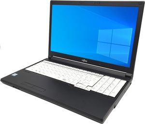 【8GBメモリ&256GB SSD】 富士通 LIFEBOOK A576/S Celeron3855U/15.6型/DVD/Win10Pro/無線Wifi標準搭載